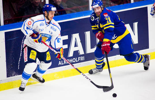 Joel Lundqvist, Sverige, Ilari Filppula, Finland