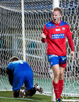 Peter Larsson, Helsingborg, jublar