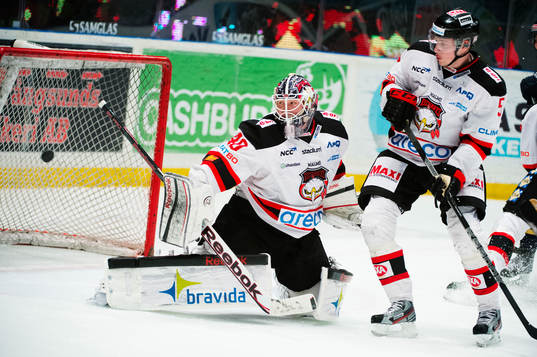 Pontus Sjögren, målvakt, Malmö, släpper in 5-5-pucken