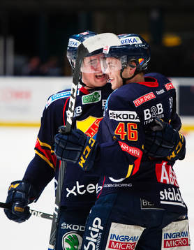 Erik Gustafsson och Pontus Åberg, Djurgården, jublar