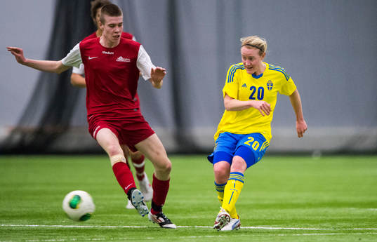 Fotboll, Träningsmatch, Dam, Sverige - Stockholm FA Boys