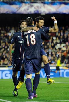 Joie PSG - Ezequiel LAVEZZI / Zlatan IBRAHIMOVIC -