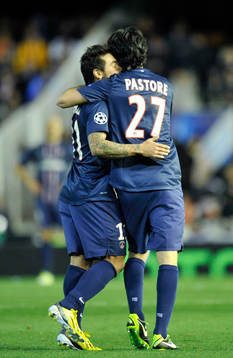 Joie PSG - Ezequiel LAVEZZI / Javier PASTORE - 12.02.2013 -