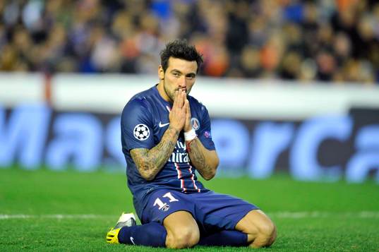 Deception Ezequiel LAVEZZI - 12.02.2013 - Valence / Paris