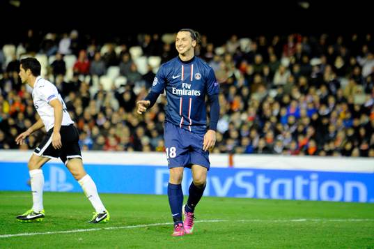 Deception Zlatan IBRAHIMOVIC - 12.02.2013 - Valence / PSG -
