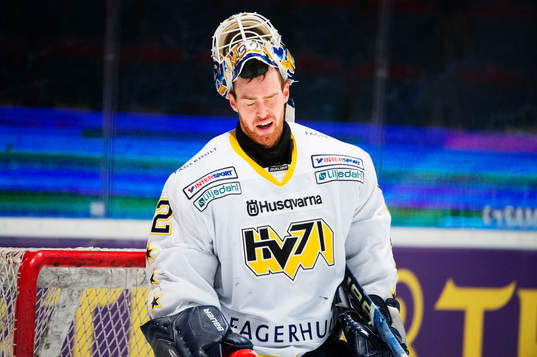 Gustaf Wesslau, målvakt, HV71, deppar