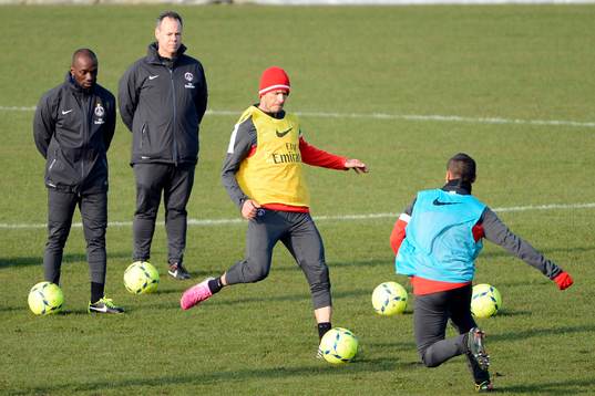 Claude MAKELELE / David BECKHAM - 13.02.2013 - Premier