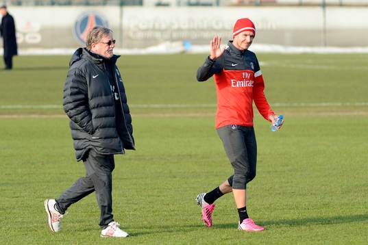 David BECKHAM / Giovanni MAURI - 13.02.2013 - Premier