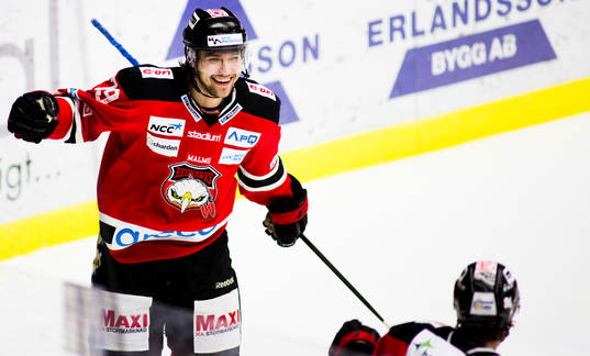 Ludvig Rensfeldt, Malmö Redhawks, jublar