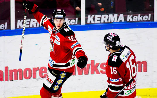 Robin Alvarez, Malmö Redhawks, gör 5-2 för, Malmö
