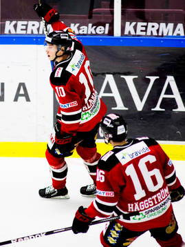 Robin Alvarez, Malmö Redhawks, gör 5-2 för, Malmö