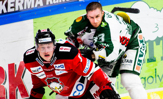 Johan Björk, Malmö Redhawks, tacklar, Thomas Goebel,