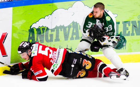 Johan Björk, Malmö Redhawks, tacklar, Thomas Goebel,