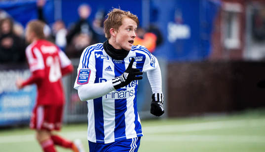 Sam Larsson, IFK Göteborg, jublar