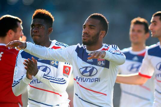 joie de Alexandre Lacazette - 17.02.2013 - Bordeaux / Lyon
