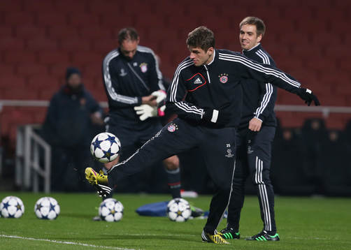 Football - Bayern Munich Training - Emirates Stadium,