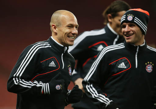 Football - Bayern Munich Training - Emirates Stadium,