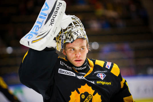 Målvakten Markus Svensson i Skellefteå AIK