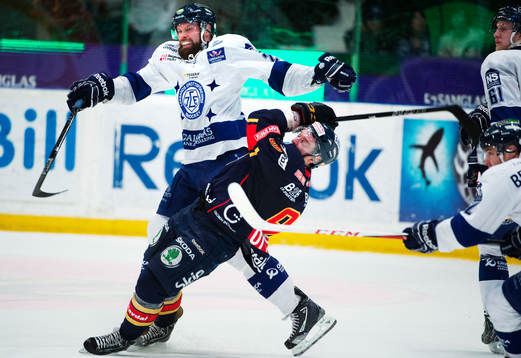 Joonas Rönnberg, Leksand, stoppar Kristofer Ottosson,