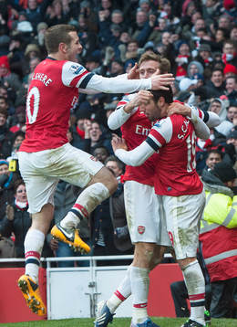Football - Arsenal v Aston Villa - Barclays Premier League