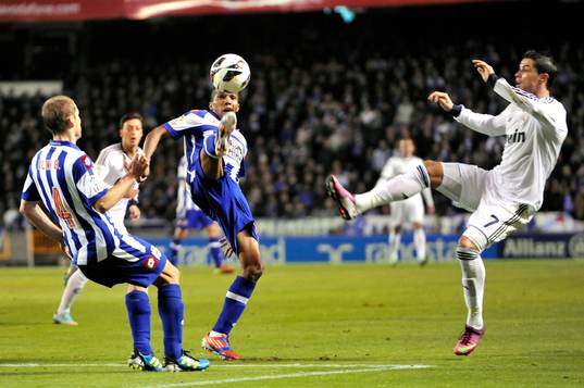 Assuncao, Cristiano Ronaldo and Alex Bergantinos -