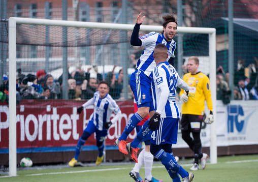 Mattias Bjärsmyr gör 1-0 för IFK Göteborg