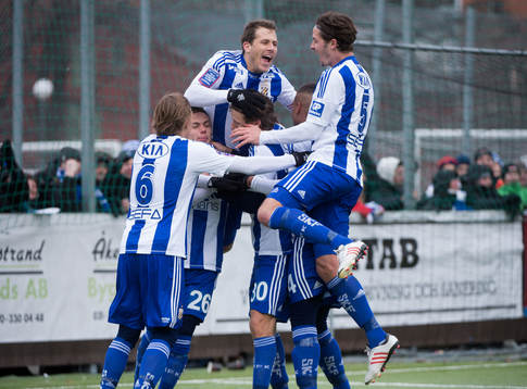 Mattias Bjärsmyr gör 1-0 för IFK Göteborg. Jubel Tobias