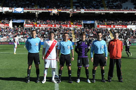 during Rayo Vallecano - Real Valladolid round 25 league