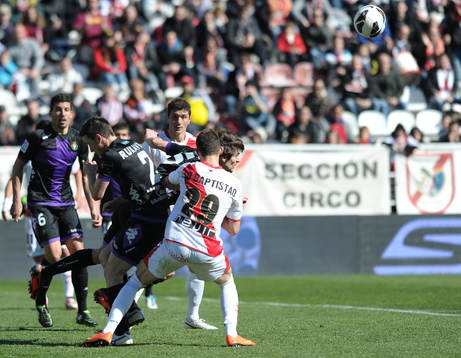 during Rayo Vallecano - Real Valladolid round 25 league