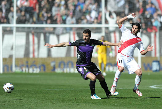 player Rayo Vallecano Foward Chori Dominguez (11) with
