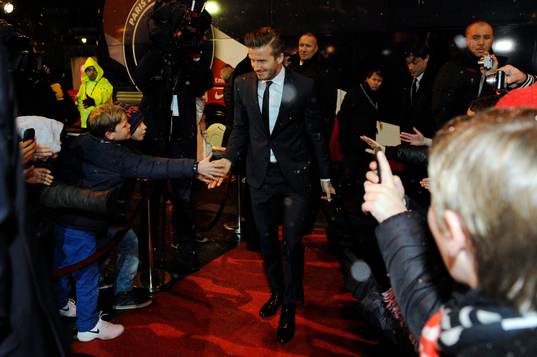Arrivee David Beckham - 24.02.2013 - Paris Saint Germain /