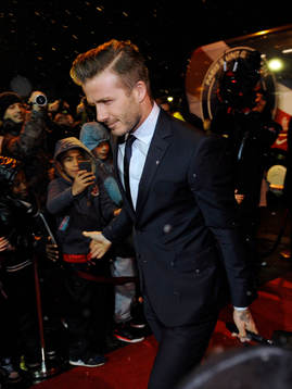 Arrivee David Beckham - 24.02.2013 - Paris Saint Germain /