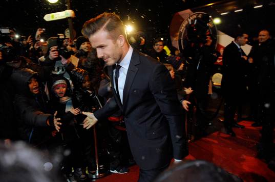 Arrivee David Beckham - 24.02.2013 - Paris Saint Germain /