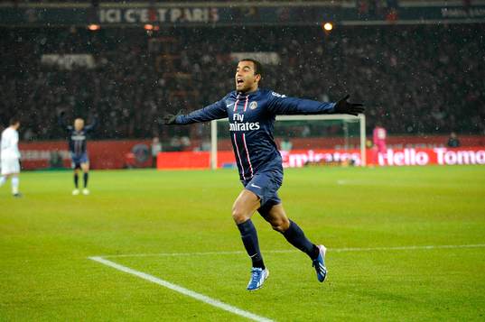 Joie Lucas MOURA - 24.02.2013 - Paris Saint Germain /
