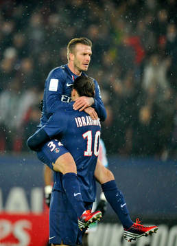 Zlatan IBRAHIMOVIC / David BECKHAM - 24.02.2013 - Paris