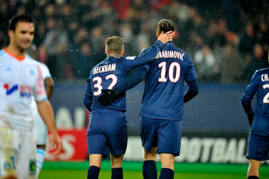 Zlatan IBRAHIMOVIC / David BECKHAM - 24.02.2013 - Paris