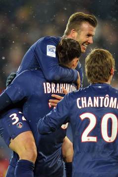 Zlatan IBRAHIMOVIC / David BECKHAM - 24.02.2013 - Paris