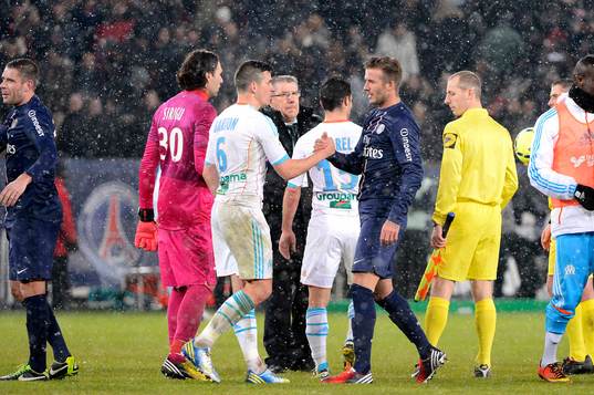 Joey BARTON / David BECKHAM - 24.02.2013 - Paris Saint