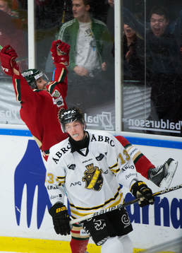 Dick Axelsson, Frölunda, gör 2-0, jubel. Depp Joakim