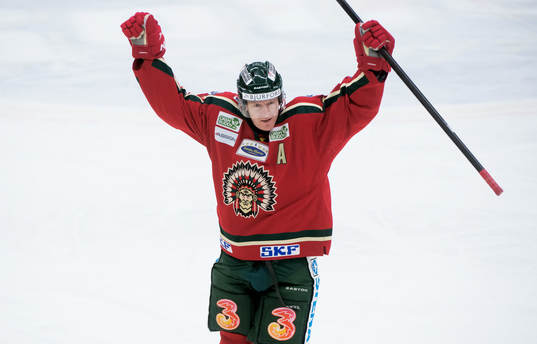 Per-Johan Axelsson gör 5-2 för Frölunda