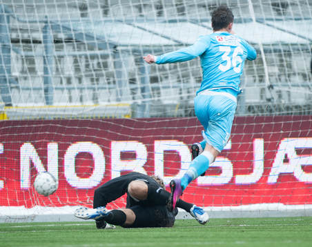 1-0 Lindberg, Nordsjälland, bakom Johan Dahlin, målvakt,