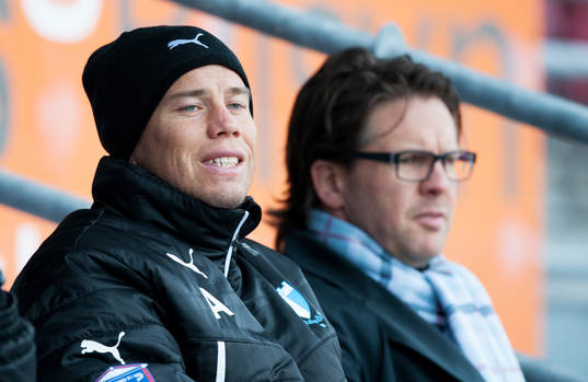 Daniel Andersson och Rikard Norling, tränare, Malmö
