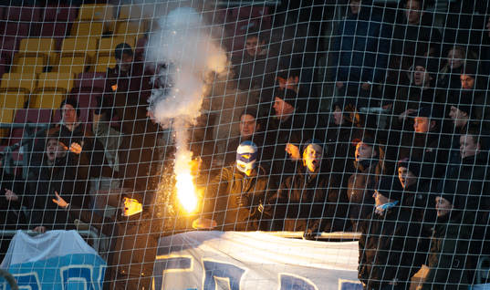 Malmö ff, supporters, eldar på läktaren