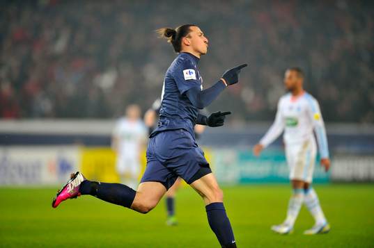 Joie de Zlatan IBRAHIMOVIC - 27.02.2013 - Paris Saint