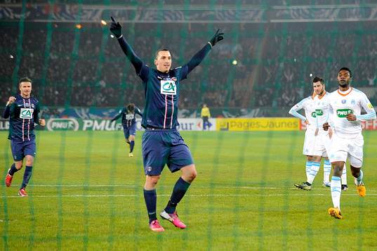 Joie de Zlatan IBRAHIMOVIC - 27.02.2013 - Paris Saint