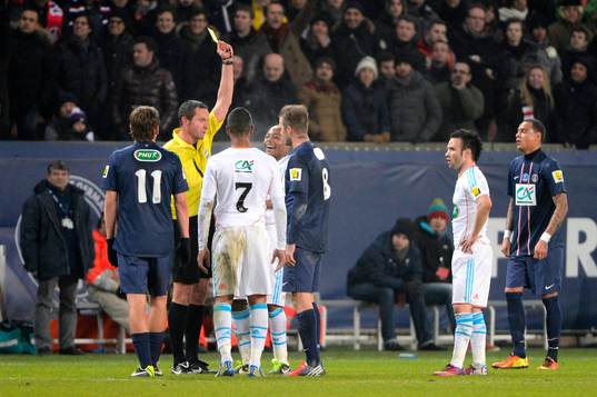 Altercation Jordan AYEW / David BECKHAM - 27.02.2013 -
