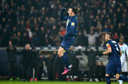 Joie Zlatan IBRAHIMOVIC - 27.02.2013 - Paris Saint Germain