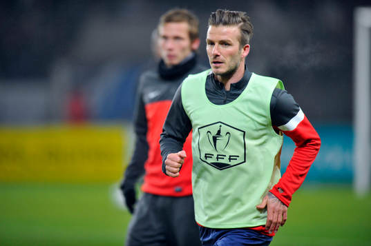 David BECKHAM  - 27.02.2013 - PSG / OM - 8eme de finale -