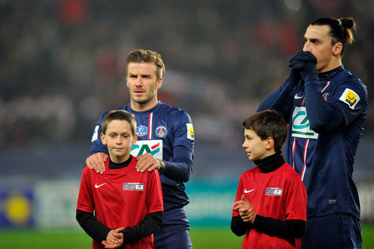 David BECKHAM / Zlatan IBRAHIMOVIC - 27.02.2013 - PSG / OM