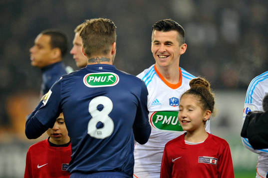 David BECKHAM / Joey BARTON - 27.02.2013 - PSG / OM - 8eme